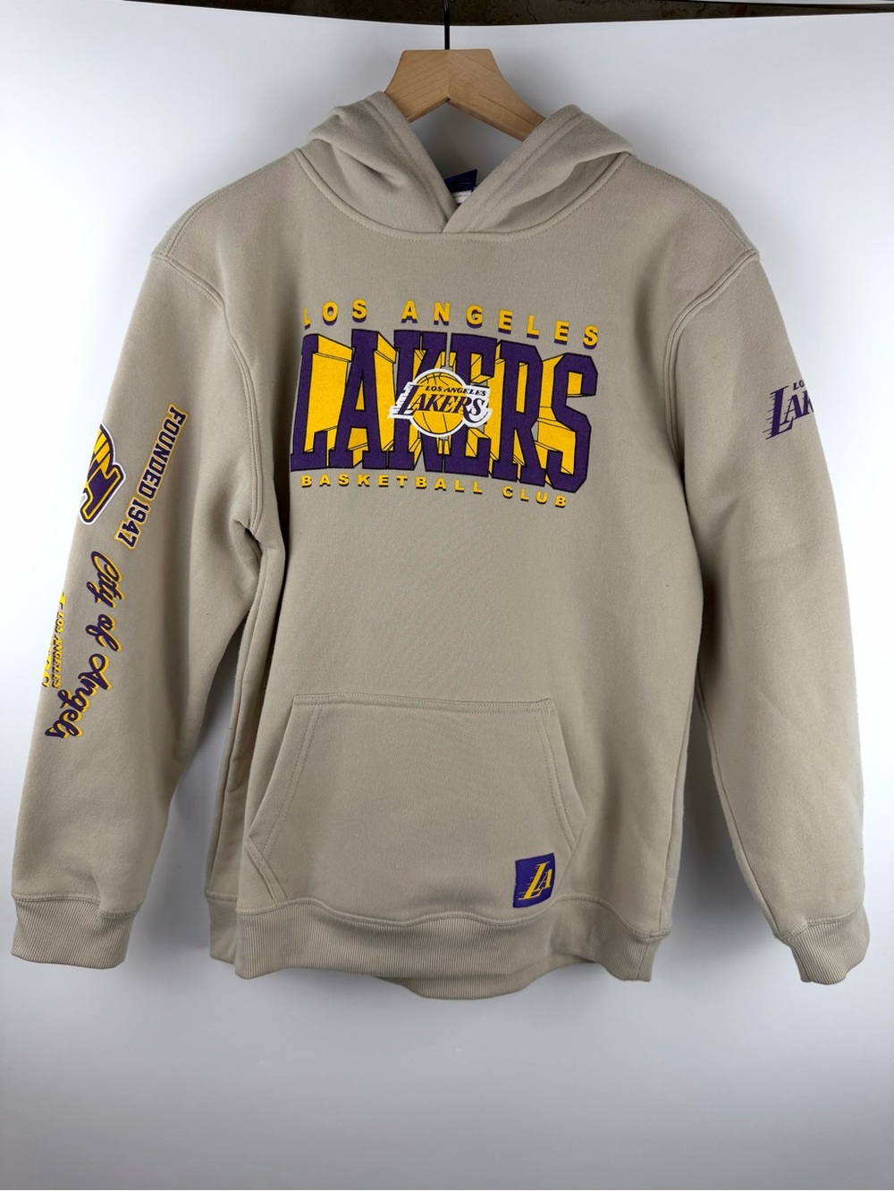 Boys Youth Los Angeles Lakers Graphic Hoodie Large 14-16 NBA Officially Licensed